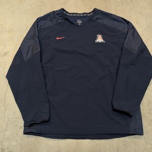 Nike University Of Arizona Windbreaker Mens XL Navy Sports